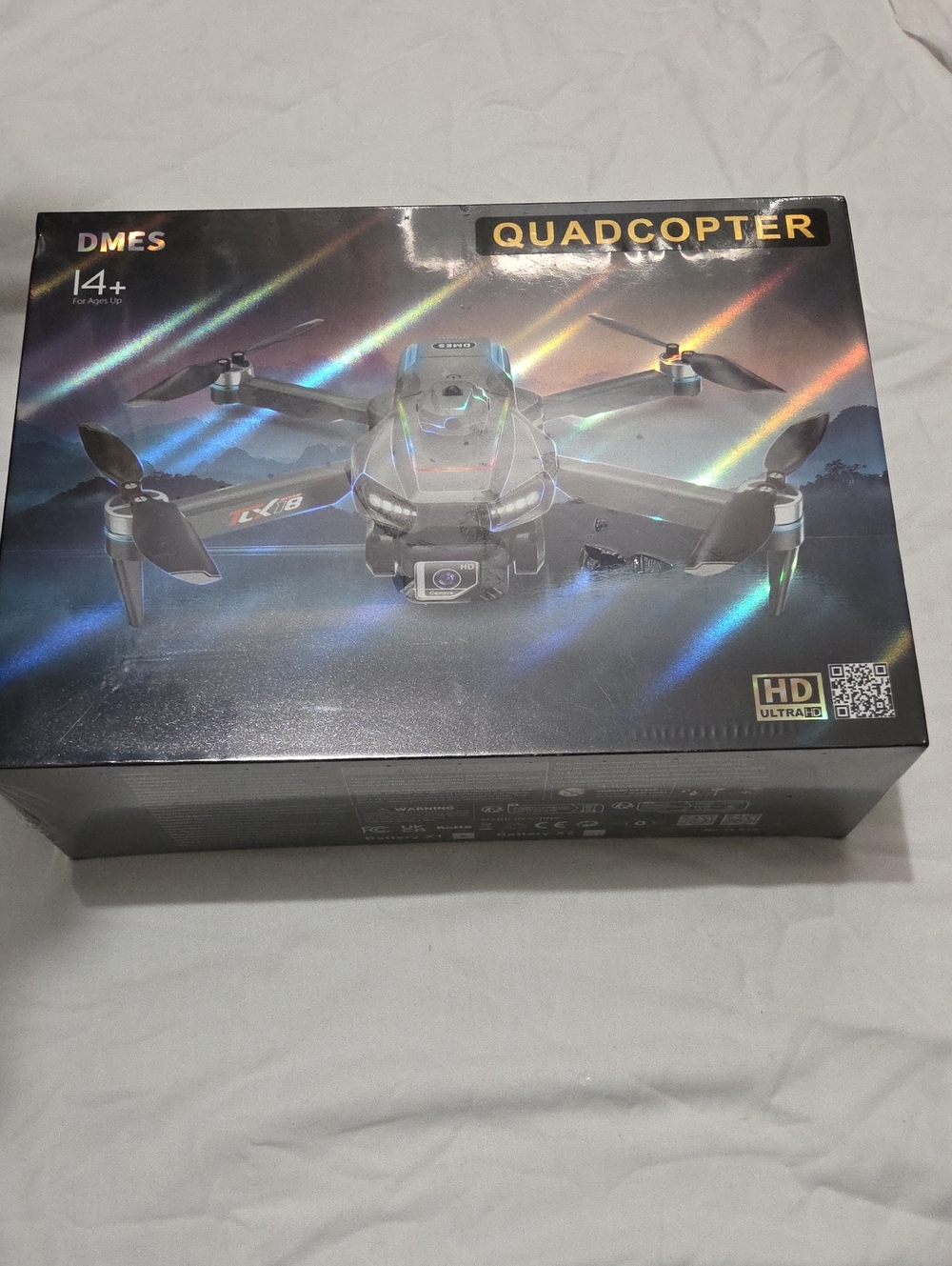 Black Quadcopter Drone with HD Camera